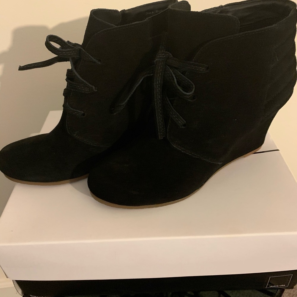 Dolce Vita Black Suede Ankle Boot